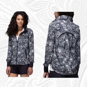 Lululemon Bring Back The Track Floral Jacket Size 8